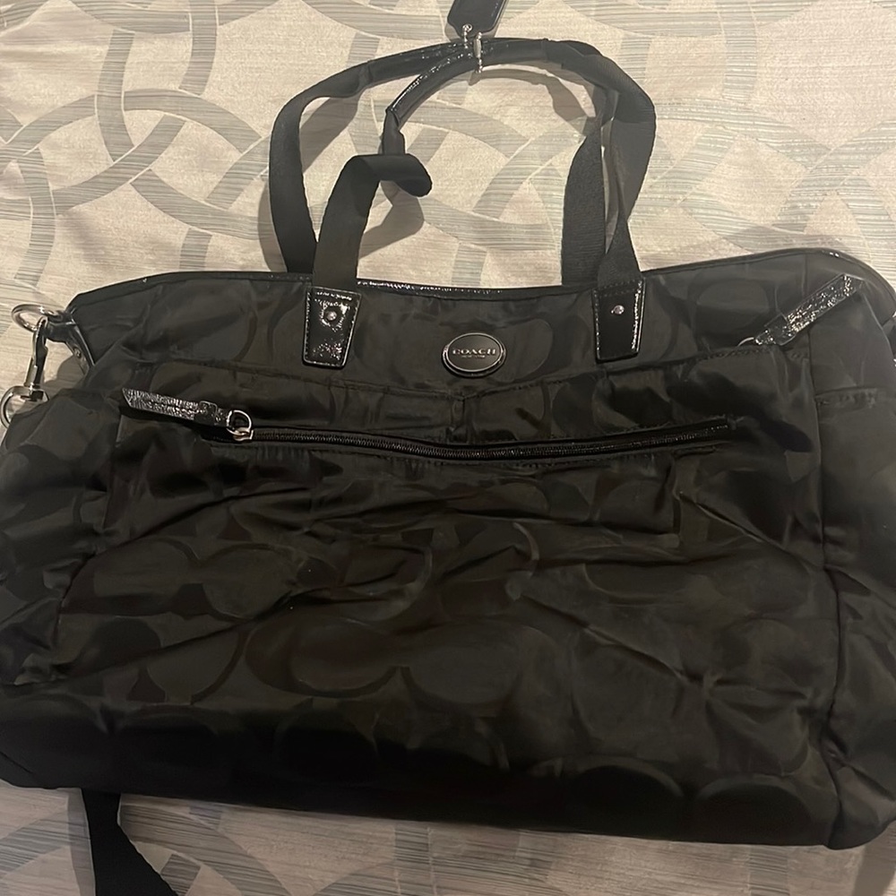 Coach diaper bag black